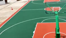 南寧消防大隊塑膠籃球場施工-【玉峰體育】