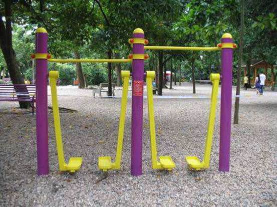 高新區心圩街道辦的健身路徑項目