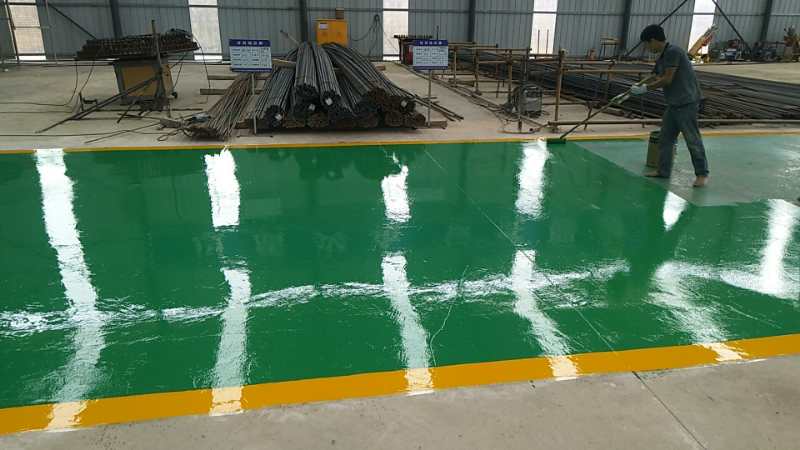 柳桂高速紅嶺樞紐鋼筋加工場地坪漆項目-【玉峰體育】