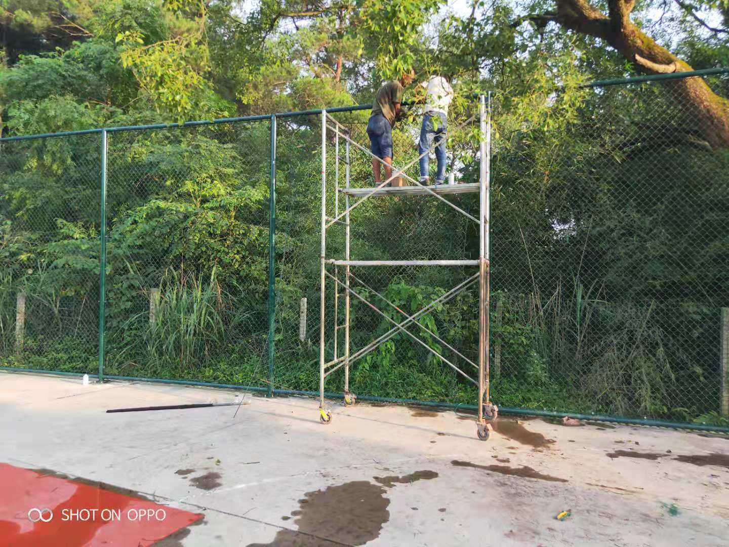 玉峰塑膠球場施工
