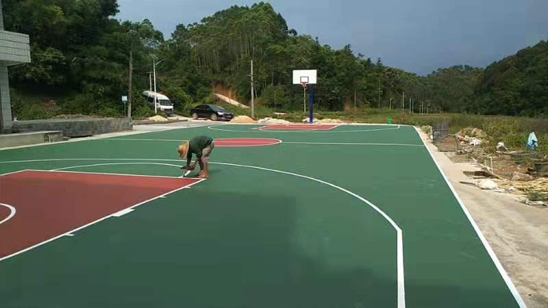 塑膠籃球場施工建設