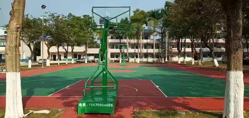 伶俐收費站管理區，羽毛球，籃球，硅PU場地完工，球架安裝完畢-【玉峰體育】