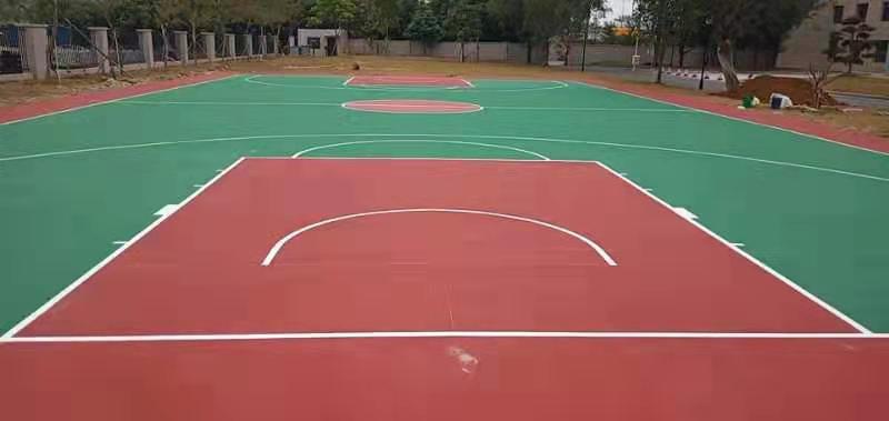 古辣收費站管理區塑膠籃球場完工！-【玉峰體育】