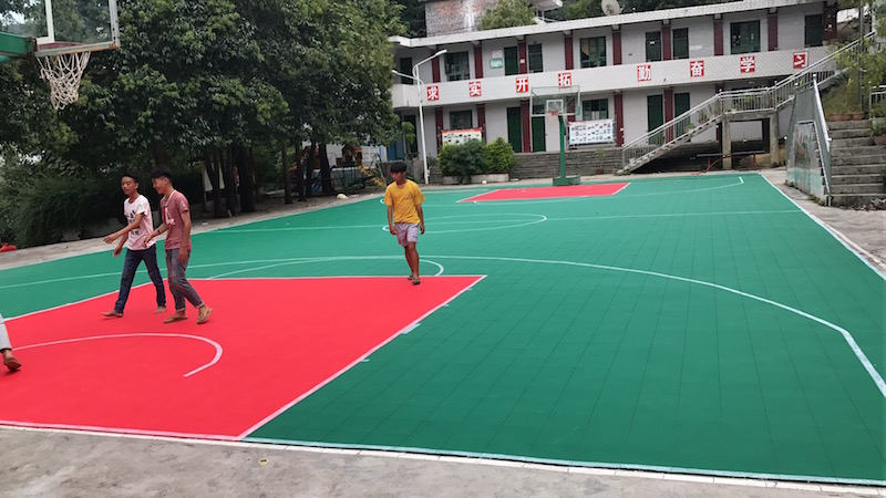 籃球架立柱離球場邊線尺寸多少-【玉峰體育】