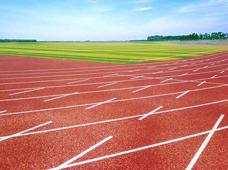 混合型噴顆粒跑道